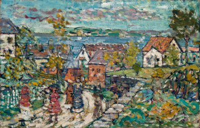 Krajina (silnice a město) od Maurice Brazil Prendergast