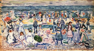 Odliv, Revere Beach, cca 1910-11 od Maurice Brazil Prendergast