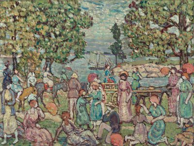 Na pláži, č. 3, 1915 od Maurice Brazil Prendergast