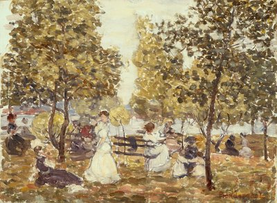 Park u moře od Maurice Brazil Prendergast