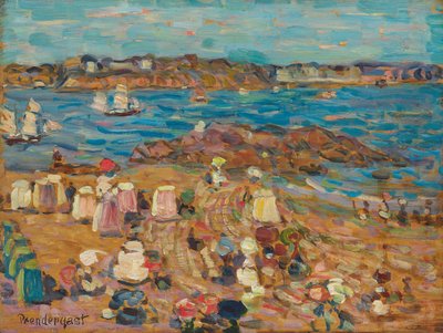 Studie o Malo: The Border of the Sea, c.1907 od Maurice Brazil Prendergast