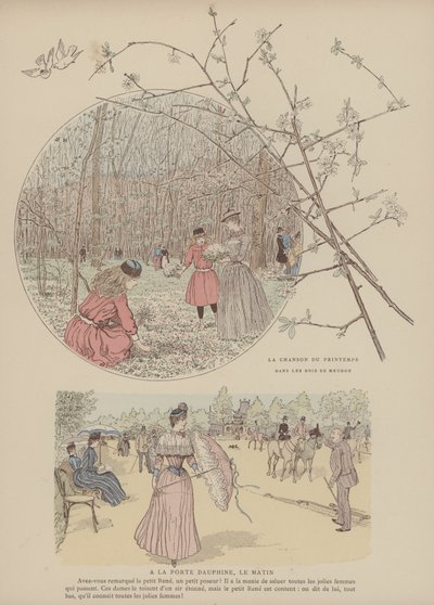 Ilustrace pro Paris Brillant (barevné lito) od Maurice Charles Mathieu Bonvoisin