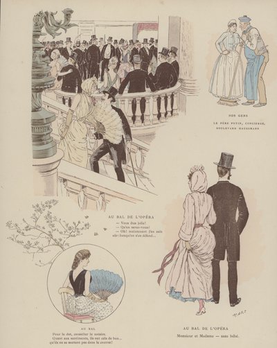 Ilustrace pro Paris Brillant (barevné lito) od Maurice Charles Mathieu Bonvoisin
