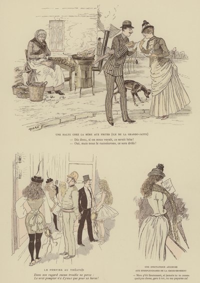 Ilustrace pro Paris Brillant (barevné lito) od Maurice Charles Mathieu Bonvoisin