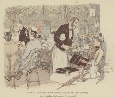 Ilustrace pro Paris Brillant (barevná litografie) od Maurice Charles Mathieu Bonvoisin