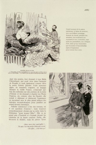 První sezení pro portrét, 1895 od Maurice Charles Mathieu Bonvoisin