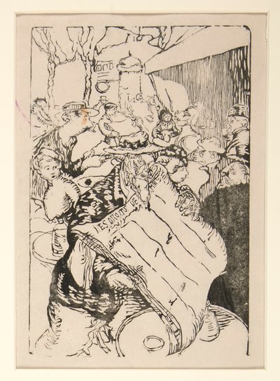 Pouliční prodavači z La Pensee, Les Boulevards, p. 45 od Maurice Delcourt