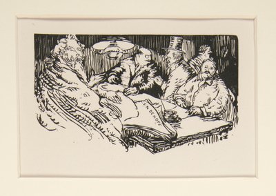 Pouliční prodavači z La Pensee, ilustrace, str. 47 od Maurice Delcourt
