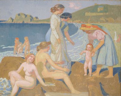 Koupání v Perros Guirec od Maurice Denis