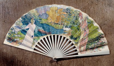 Zásnubní vějíř, zdobený Mauricem Denisem (1870-1943) 1891 od Maurice Denis
