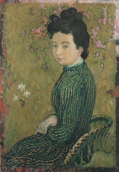 Eva Meurier v zelených šatech, 1891 od Maurice Denis