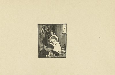 Illustratie bij gedicht in dichtbundel Sagesse van Paul Verlaine Dvě nová dřeva pro Sagesse od Paula Verlaina The Trial (název série) od Maurice Denis