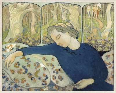 Spáč v kouzelném lese, 1892. od Maurice Denis