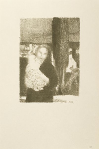 Maternite au cypres (Matka a dítě pod cypřišem) od Maurice Denis
