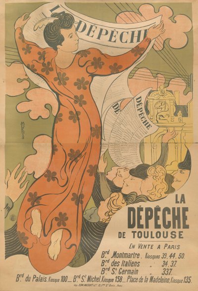 Plakát pro noviny La Dépêche de Toulouse, 1892. od Maurice Denis