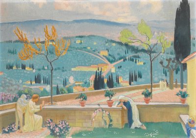 Zvěstování ve Fiesole, 1928 od Maurice Denis