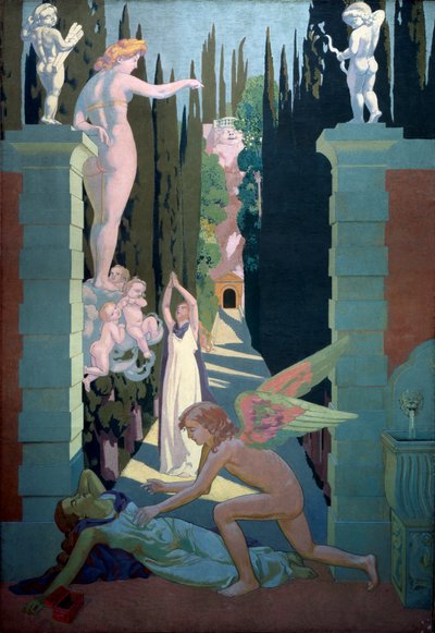 Čtvrtý panel Příběh psychiky. Pomsta Venuše, 1908. od Maurice Denis