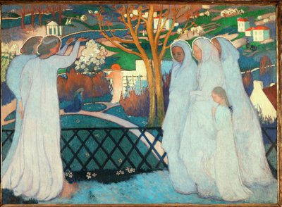 Ženy nacházejí Ježíšův hrob prázdný (olej na plátně) od Maurice Denis