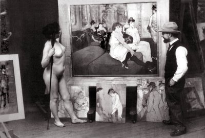 Henri de Toulouse-Lautrec ve svém ateliéru od Maurice Guibert