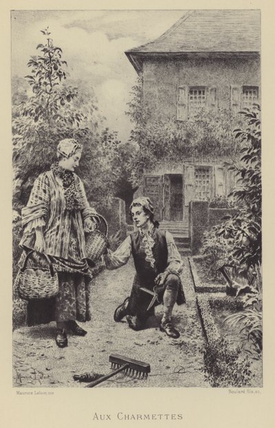 V Les Charmettes (rytina) od Maurice Leloir