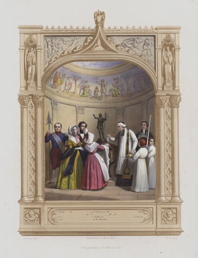 křest (akvatinta) od Maurice Leloir