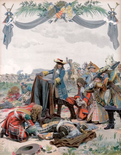 Smrt Henriho, Vicomte de Turenne, francouzský voják, 1675 c1871-1940 od Maurice Leloir