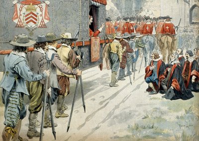 Historie Francie: V roce 1642, kardinál Richelieu od Maurice Leloir