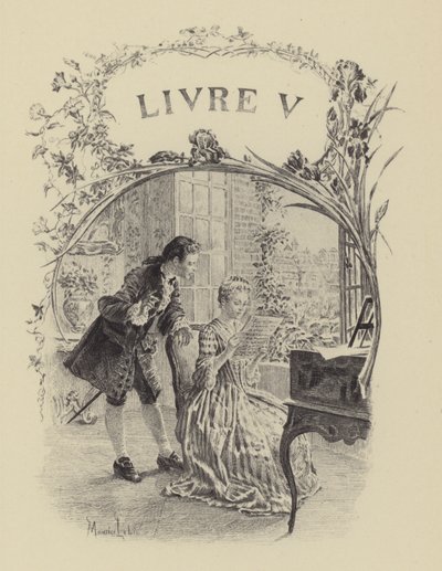 Ilustrace ke knize V. Vyznání Jean-Jacquese Rousseaua (rytina) od Maurice Leloir