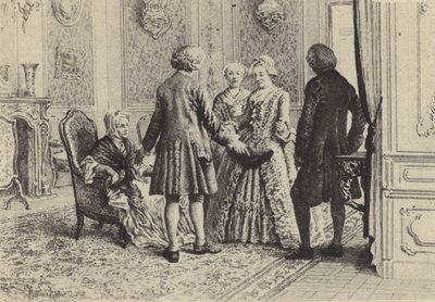 Ilustrace ke knize XI Vyznání Jean-Jacquese Rousseaua (rytina) od Maurice Leloir