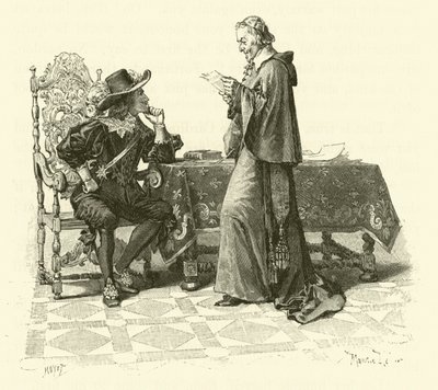 Ilustrace pro Tři mušketýry (rytina) od Maurice Leloir