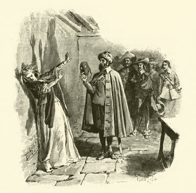 Ilustrace pro Tři mušketýry (rytina) od Maurice Leloir