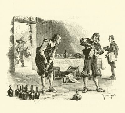 Ilustrace pro Tři mušketýry (rytina) od Maurice Leloir