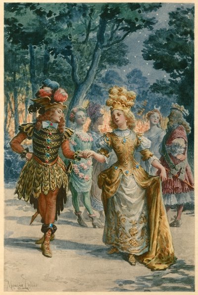 Rozkoše kouzelného ostrova (ilustrace) od Maurice Leloir