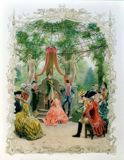 Zednářský zasvěcovací ceremoniál svobodné zednářky kolem roku 1785, 1890 od Maurice Leloir