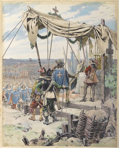 Richelieu před bitvou, c. 1900. od Maurice Leloir