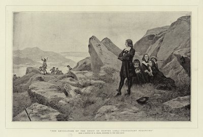 Zrušení ediktu nantského (1685), protestantští uprchlíci od Maurice Leloir