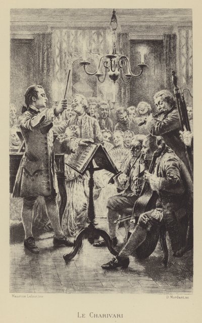 Charivari (rytina) od Maurice Leloir