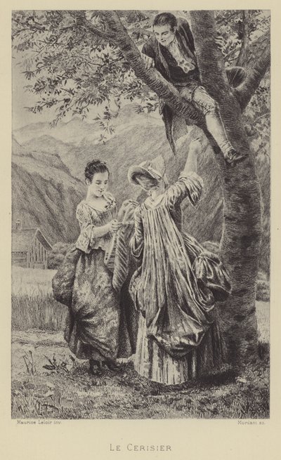Třešeň (hlubotisk) od Maurice Leloir