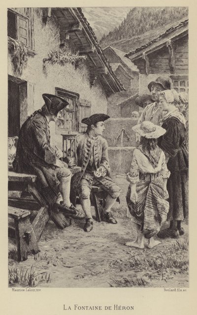 Fontána hrdiny (hlubotisk) od Maurice Leloir