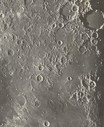 Photographie Lunaire Albategnius - Triesnecker - Manilius, 1903 od Maurice Loewy
