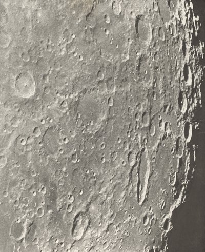 Lunární fotografie Blancanus - Tycho - Schiller, 1899 od Maurice Loewy