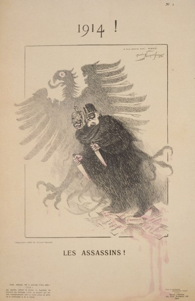 1914! Vrazi! (litografie) od Maurice Louis Henri Neumont