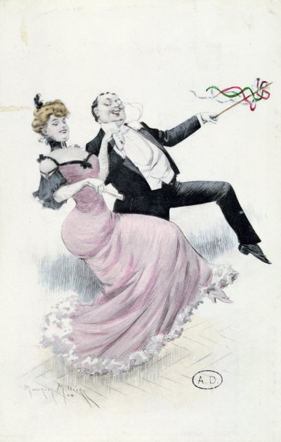 Radost ze života, pohlednice cca 1900 (barevné lito) od Maurice Millière
