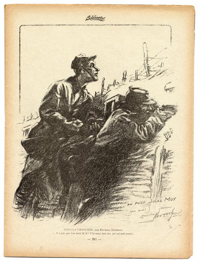 La Baionnette, satira B  W od Maurice Neumont