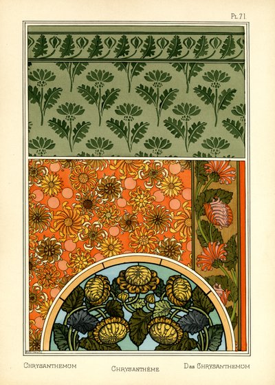 Chryzantéma (barva litho) od Maurice Pillard Verneuil