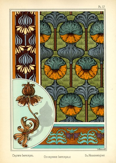 The Crown Imperial (barevné lito) od Maurice Pillard Verneuil