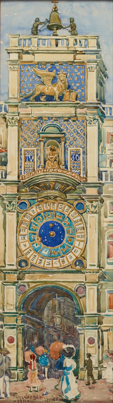 Uhrturm, Markusplatz, Venedig od Maurice Prendergast