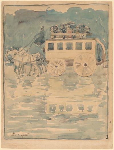 Pařížský omnibus od Maurice Brazil Prendergast