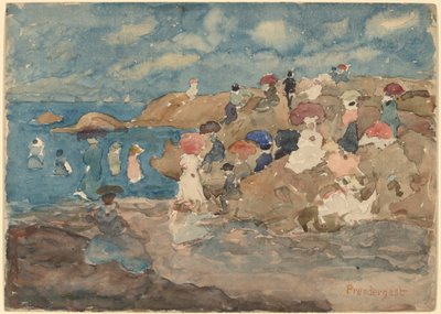 Revere Beach od Maurice Brazil Prendergast
