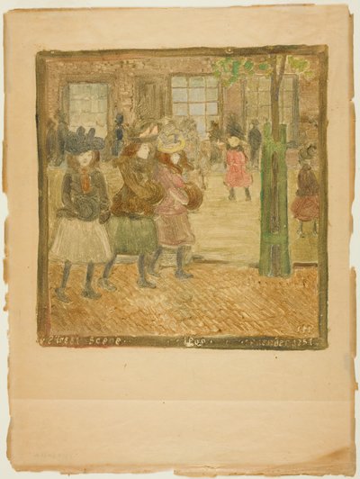 Pouliční scéna od Maurice Prendergast
